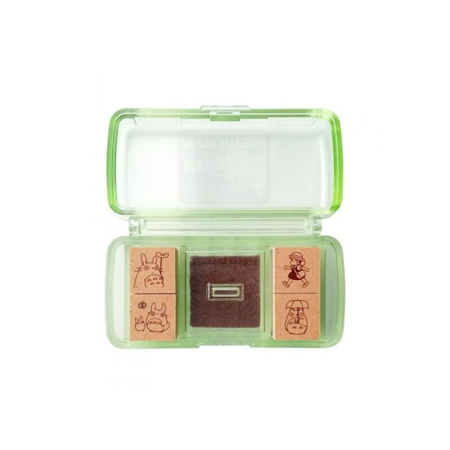 Small Equipment | Maison Ghibli Totoro & Mei Mini Stamp Set Red - My Neighbor Totoro