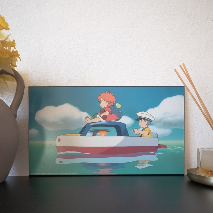 Wall Decoration | Maison Ghibli Wood Panel Ghibli 02 - Ponyo & Sosuke