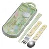 Kitchenware | Maison Ghibli Chopsticks Spoon Fork Box Set Totoro Holding Umbrella - My Neighbor T