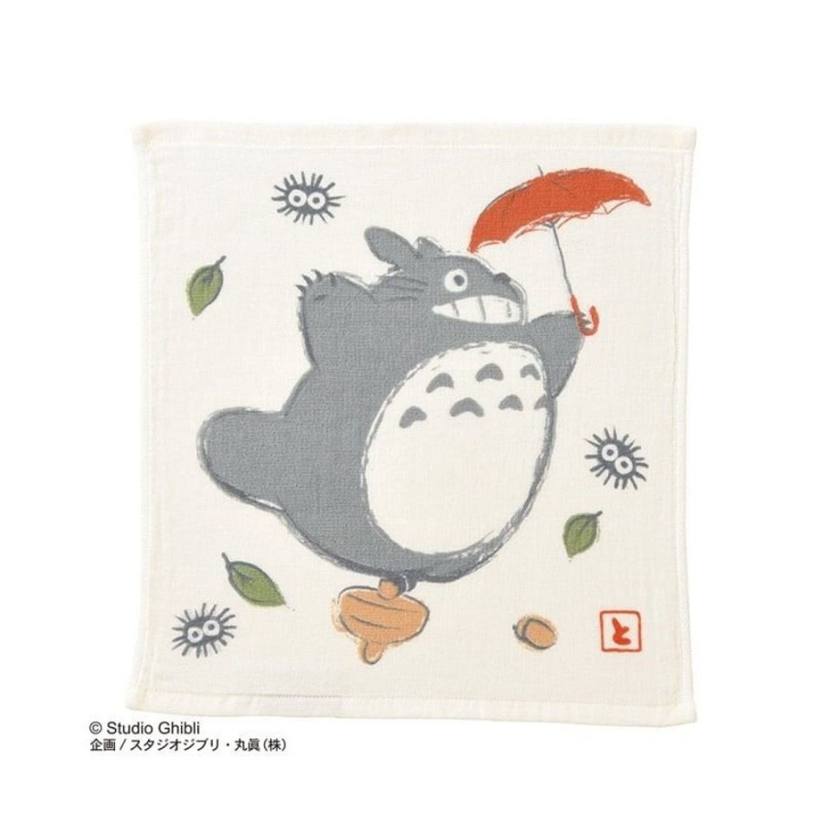 Household Linen | Maison Ghibli Imabari Mini Towel Big Totoro Umbrella 34X36 Cm - My Neighbor Totoro