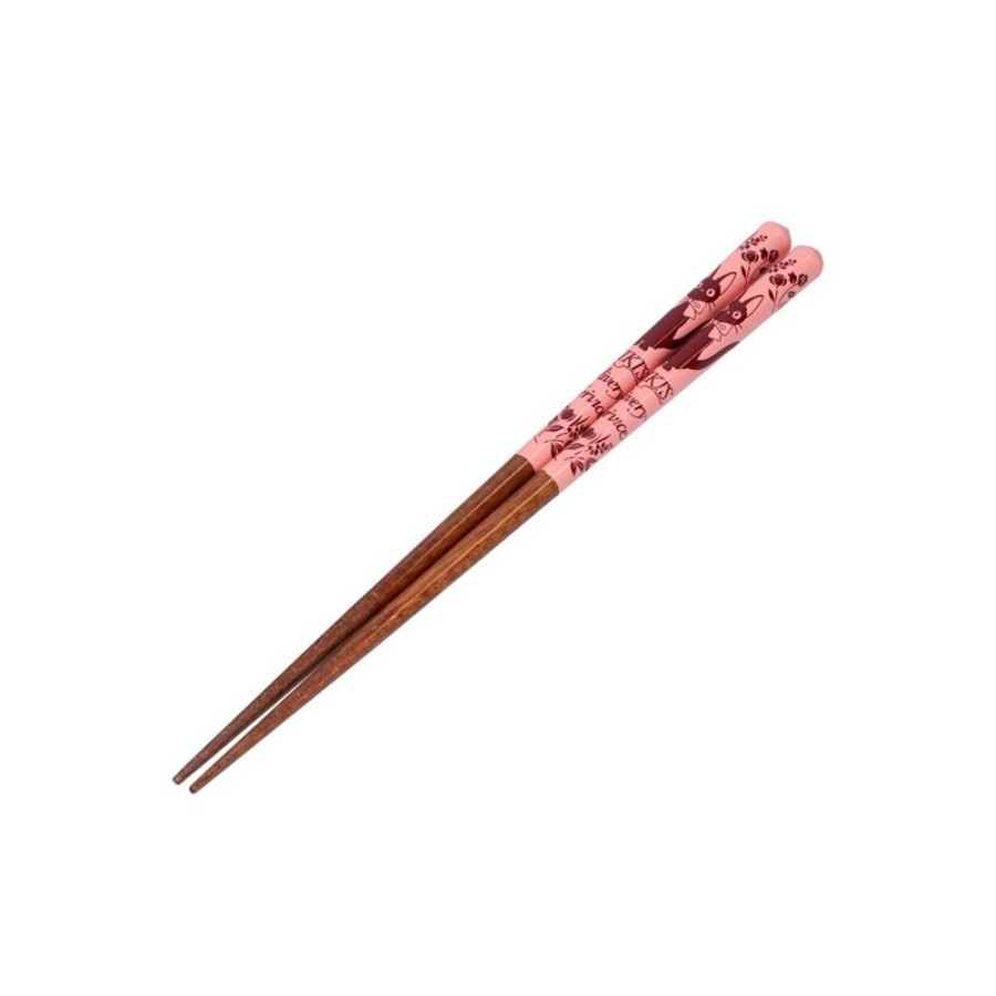 Kitchenware | Maison Ghibli Lacquered Chopsticks 21Cm Sketches Pink - Kiki'S Delivery Service