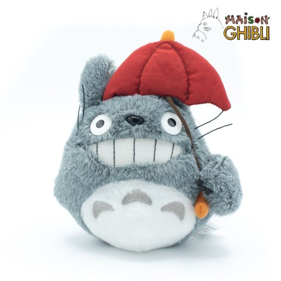 Classic Plush | Maison Ghibli Plush Totoro With Red Umbrella - My Neighbor Totoro