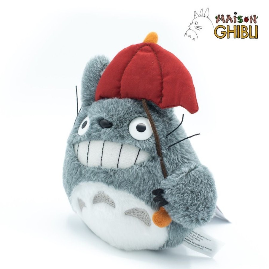 Classic Plush | Maison Ghibli Plush Totoro With Red Umbrella - My Neighbor Totoro