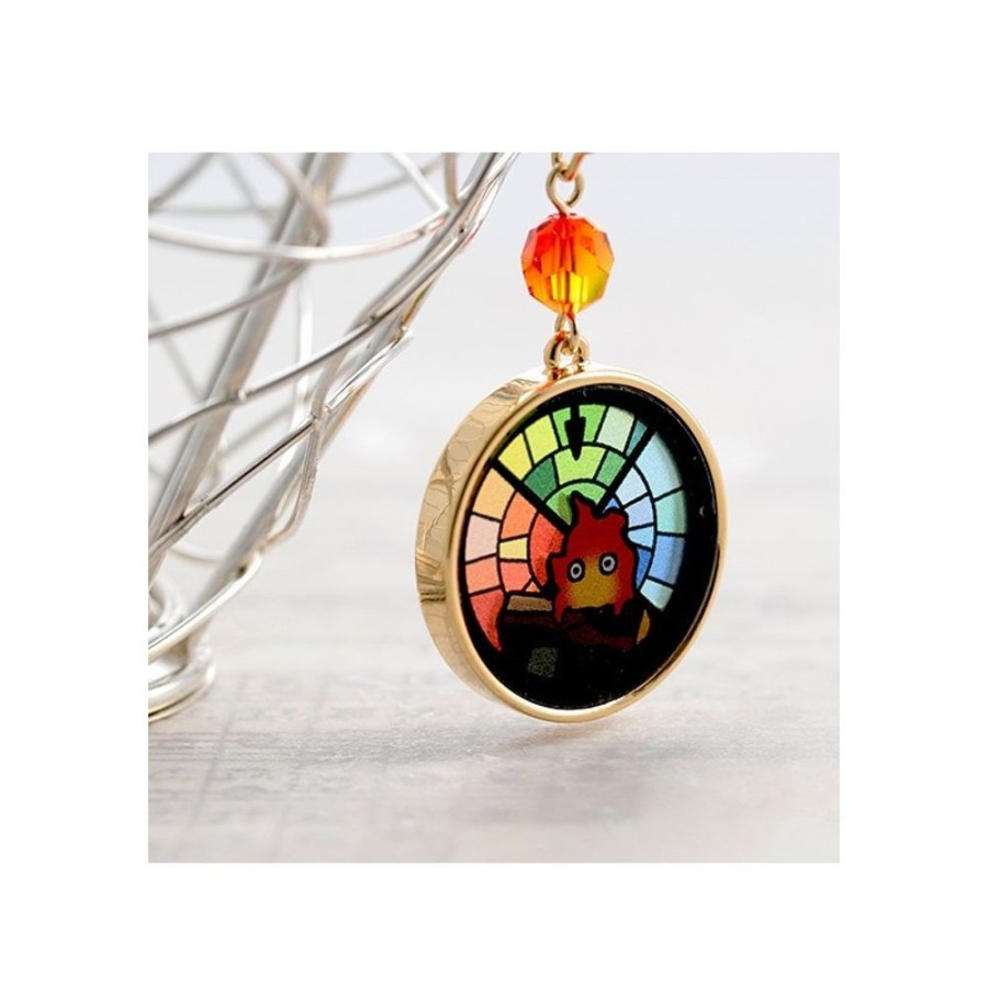 Jewellery | Maison Ghibli Stained Glass Series - Earrings Calcifer- Howl'S Moving Castle