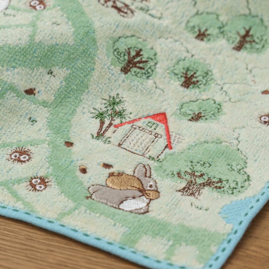 Household Linen | Maison Ghibli Mini Towel Hiking Map 25X25 Cm - My Neighbor Totoro