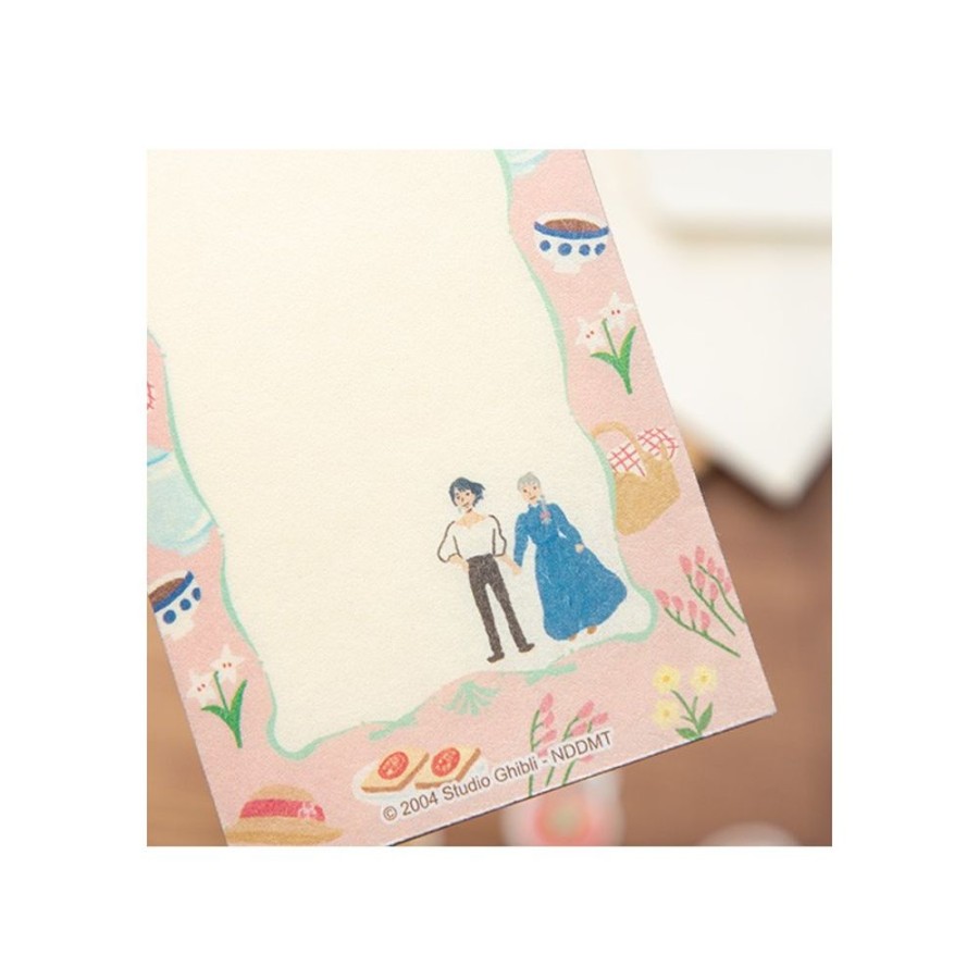 Postcards And Letter Papers | Maison Ghibli Letter Set Break Time Flowers - Howl'S Moving Castle