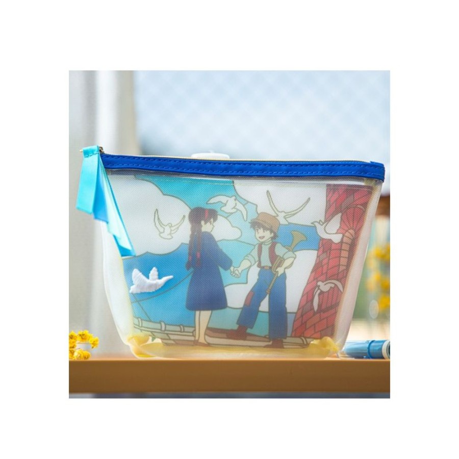 Accessories | Maison Ghibli Transparent Pouch Embroidered - Castle In The Sky