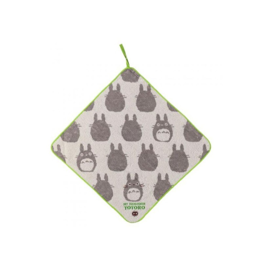 Household Linen | Maison Ghibli Towel With Hanger Big Totoro Silhouette - My Neighbor Totoro