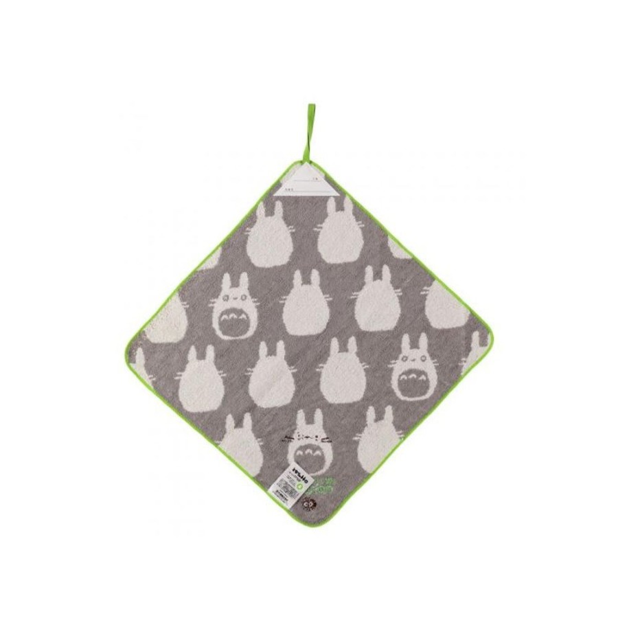 Household Linen | Maison Ghibli Towel With Hanger Big Totoro Silhouette - My Neighbor Totoro