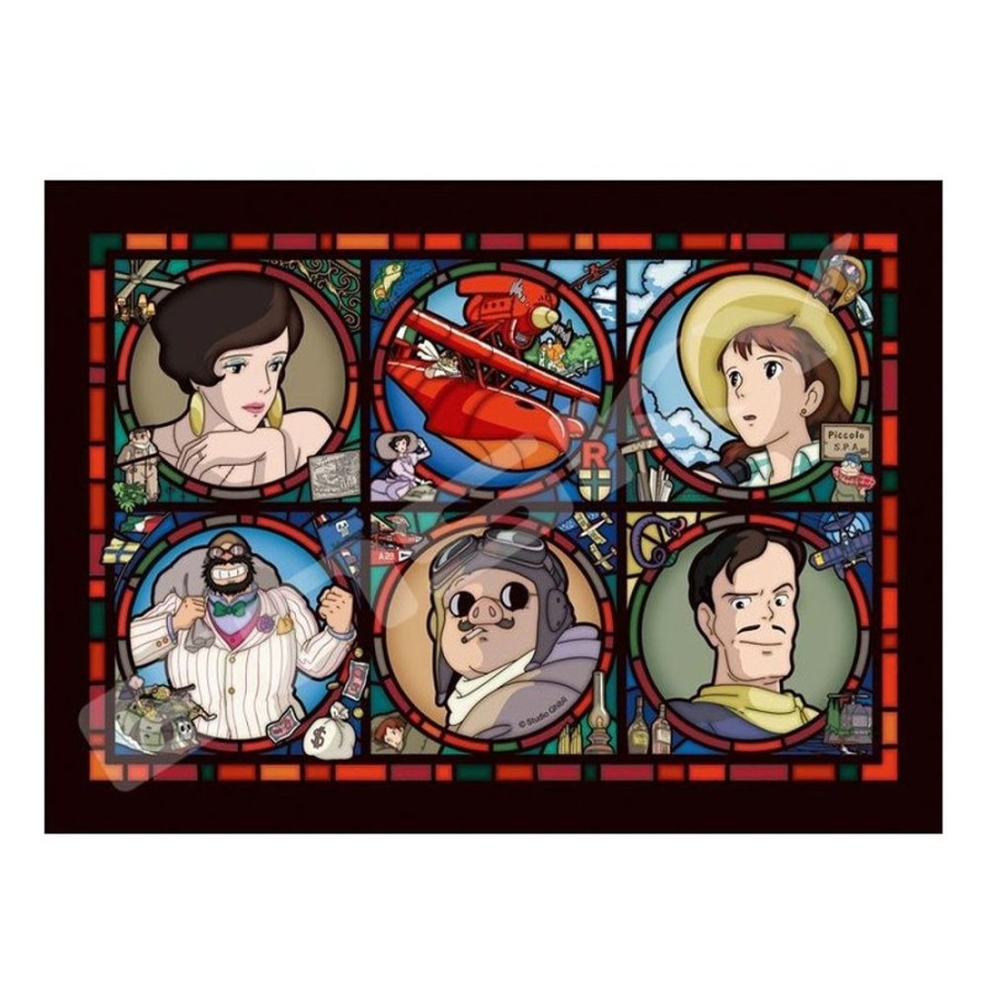 Jigsaw Puzzle | Maison Ghibli Stained Glass Puzzle 208P Characters Gallery - Porco Rosso