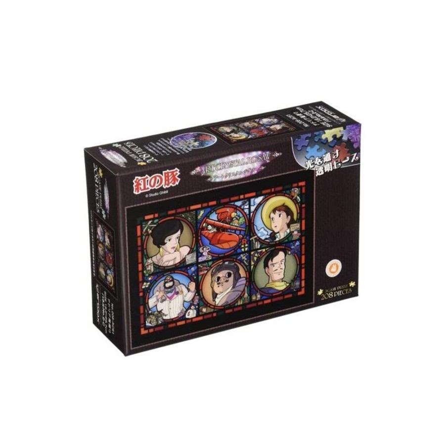 Jigsaw Puzzle | Maison Ghibli Stained Glass Puzzle 208P Characters Gallery - Porco Rosso