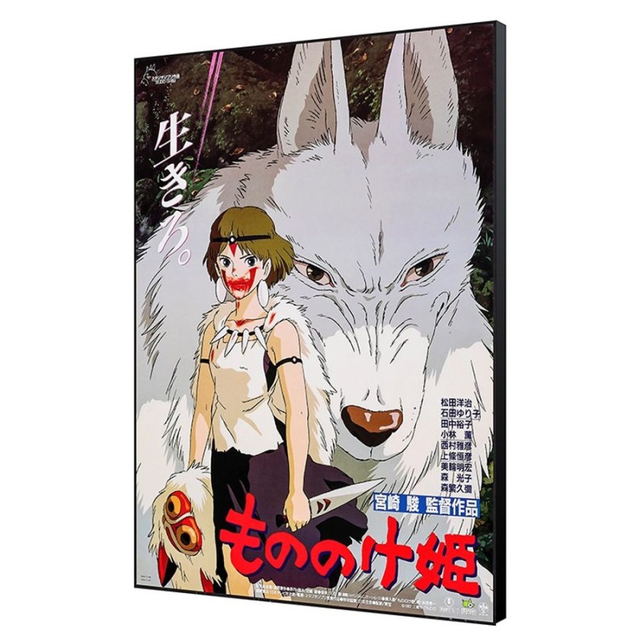 Wall Decoration | Maison Ghibli Wood Panel 35 X 50 Japanese Movie Poster - Princess Mononoke