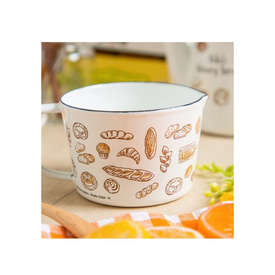 Kitchenware | Maison Ghibli Enamel Measuring Cup Viennese Pastries 450Ml - Kiki'S Delivery Servic