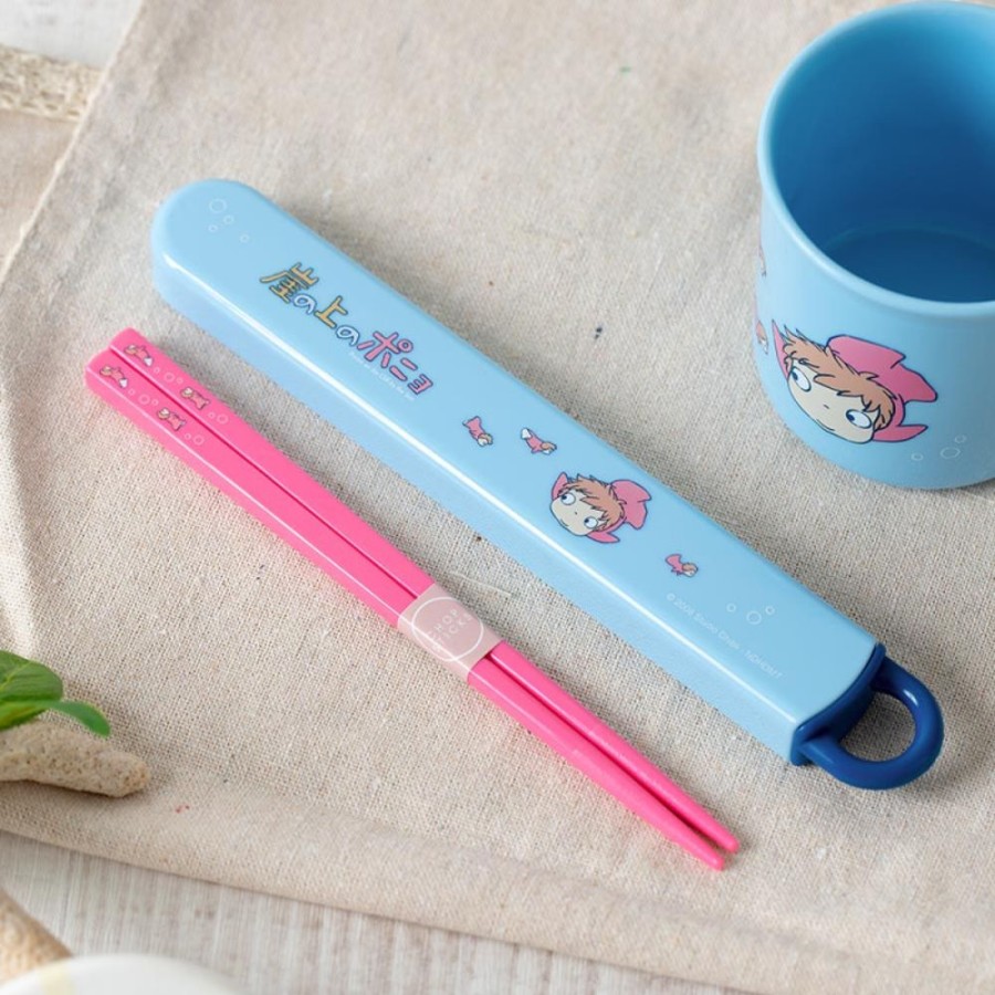 Kitchenware | Maison Ghibli Chopsticks Box Set 16,5Cm Ponyo In The Ocean - Ponyo On The Cliff