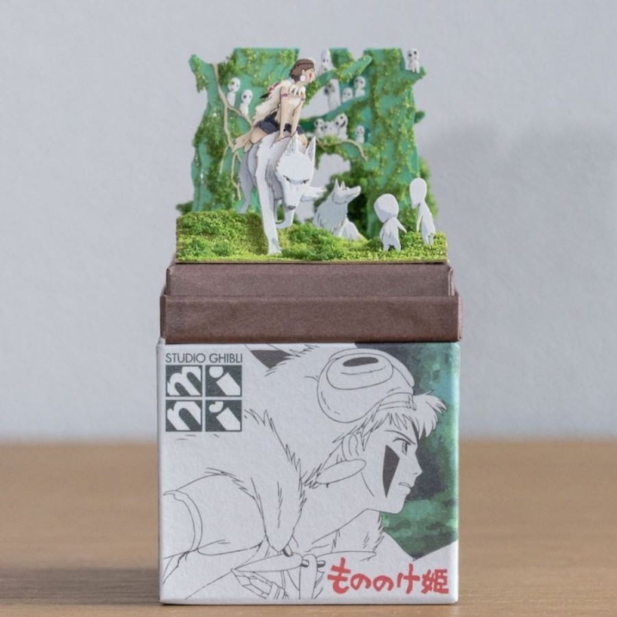 Arts And Crafts | Maison Ghibli Paper Craft San, Moro And Kodama -Princess Mononoke