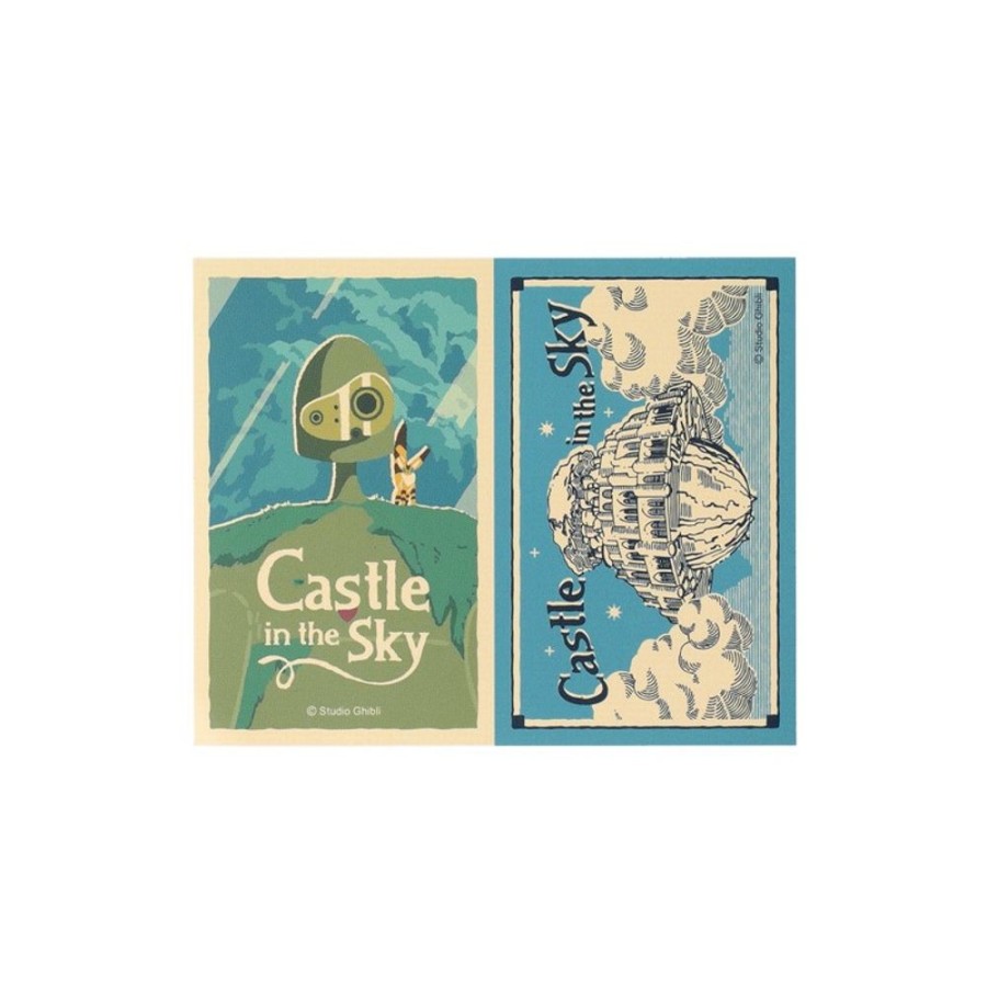 Small Equipment | Maison Ghibli Retro Stickers Robot & Castle Laputa - Castle In The Sky