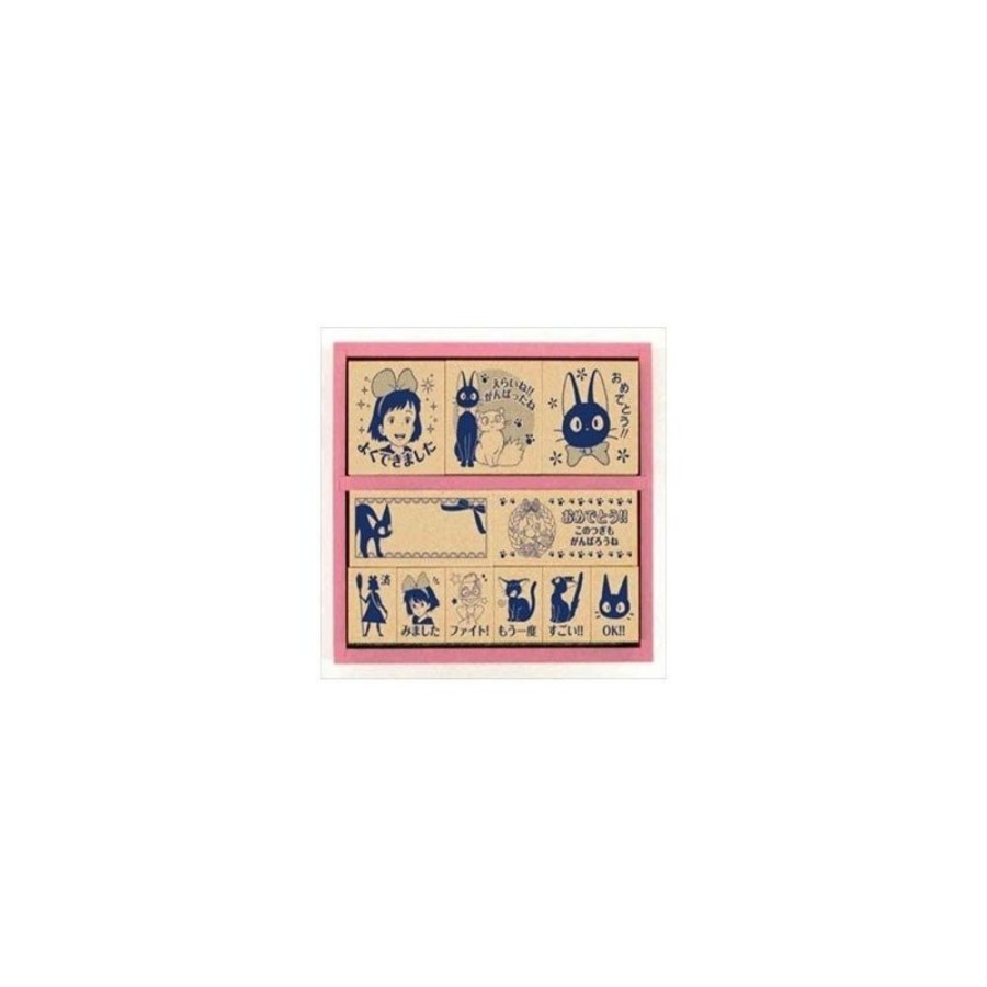 Small Equipment | Maison Ghibli Kiki And Jiji Wood Stamp Blue - Kiki'S Delivery Service