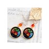 Jewellery | Maison Ghibli Stained Glass Series-Pierced Earrings Calcifer -Howl'S Moving Castle