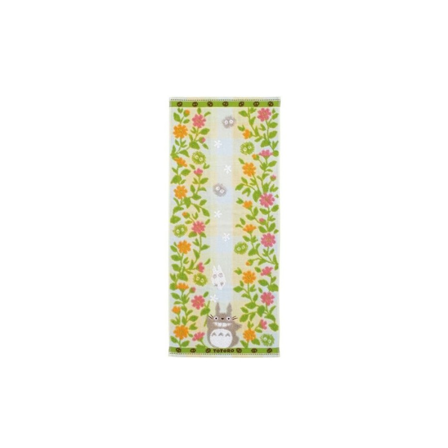 Household Linen | Maison Ghibli Towel Totoro Flower Garden 34X80 Cm - My Neighbor Totoro