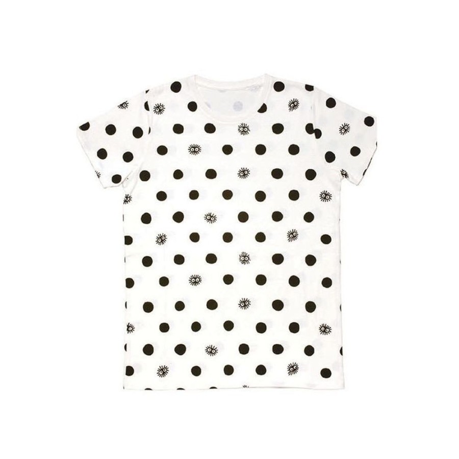 Outfits | Maison Ghibli T-Shirts Totoro Kurosuke Dots White S(Ladies) - My Neighbor Totoro