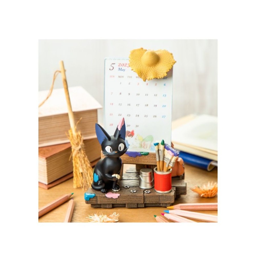 Decoration | Maison Ghibli Jiji Easel Diorama & Calendar - Kiki'S Delivery Service