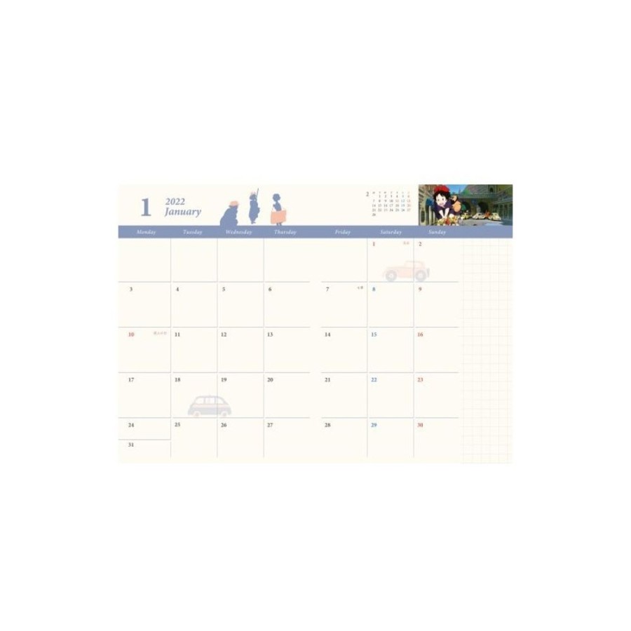 Schedule Diaries And Calendars | Maison Ghibli 2022 Schedule Diary Jiji'S Pawn - Kiki'S Delivery Service