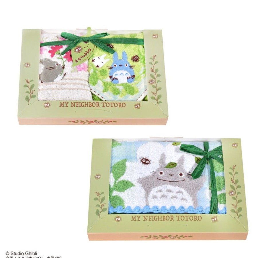 Household Linen | Maison Ghibli Gift Box 3 Towels Forest Sunshine - My Neighbor Totoro