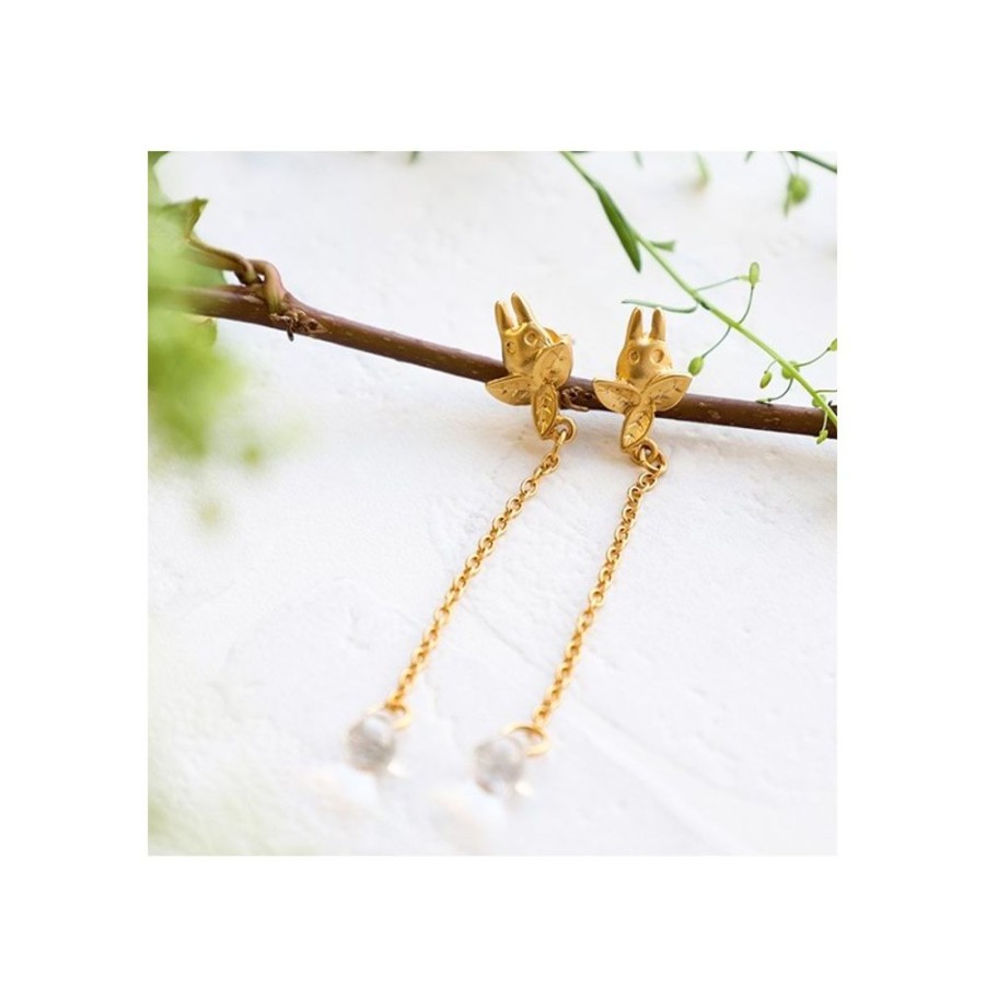 Jewellery | Maison Ghibli Jewel Earring Totoro White Drop - My Neighbor Totoro