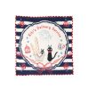 Household Linen | Maison Ghibli Mini Towel Navy Blue Striped 25X25 - Kiki'S Delivery Service