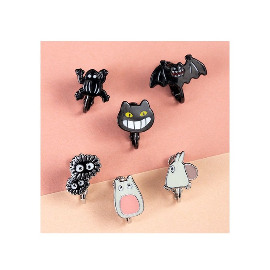 Jewellery | Maison Ghibli Totoro Opening Clipped Earrings Set Of 6 - My Neighbor Totoro