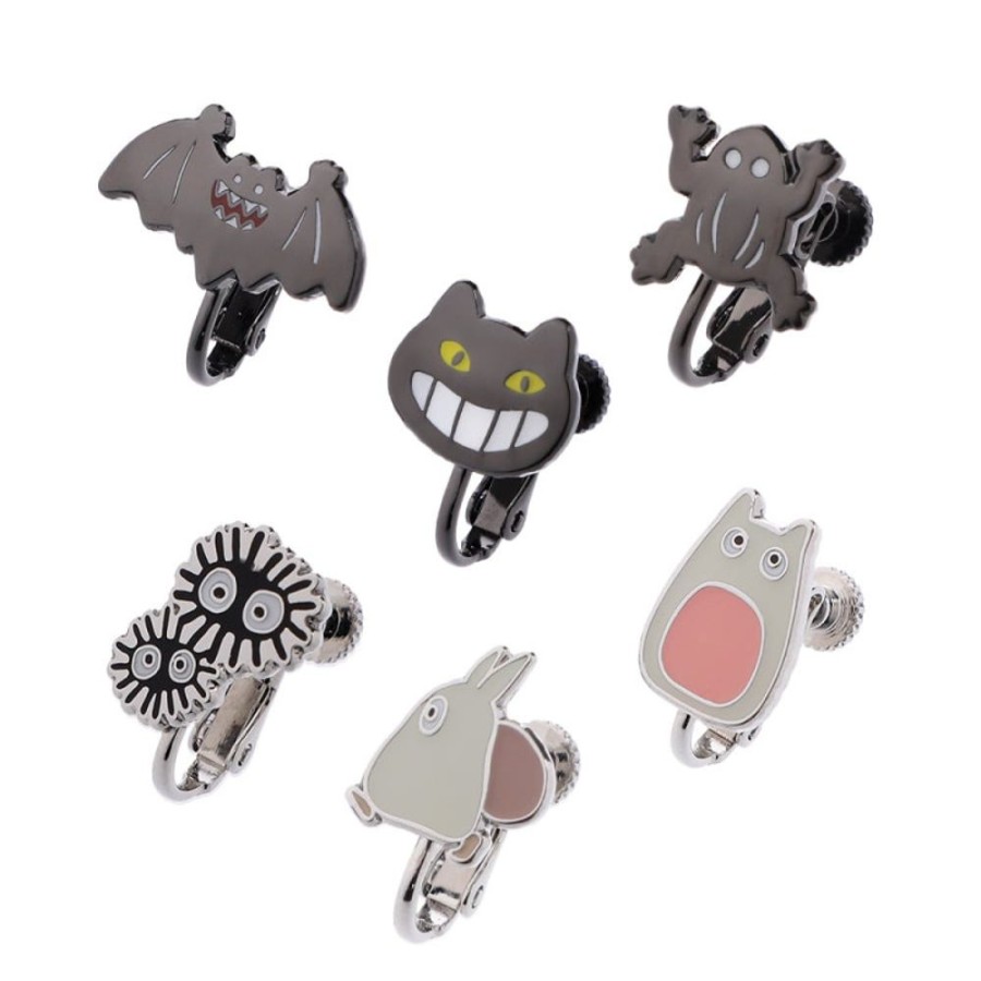 Jewellery | Maison Ghibli Totoro Opening Clipped Earrings Set Of 6 - My Neighbor Totoro