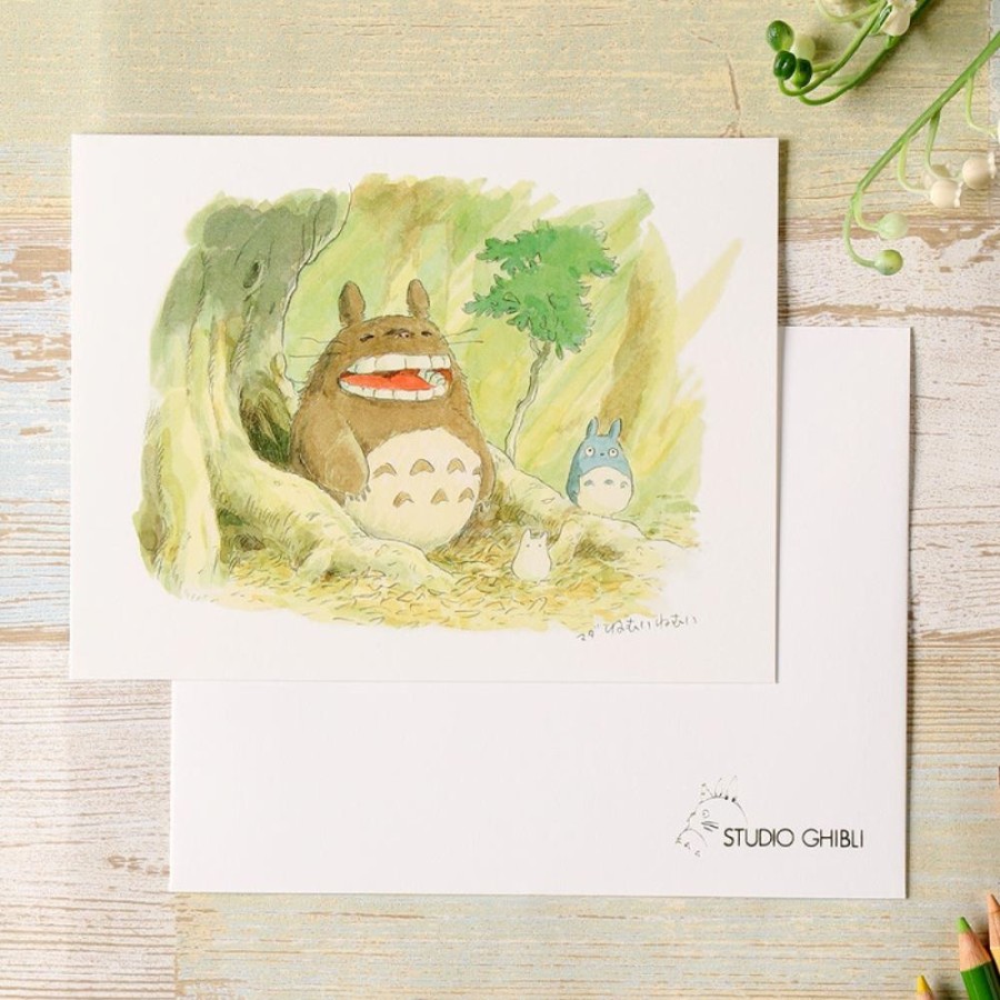 Postcards And Letter Papers | Maison Ghibli Watercolour Greeting Cards 24 X 15,8 Cm Spring - My Neighbor Totoro