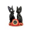 Decoration | Maison Ghibli Table Clock Jiji & Soft Toy Jiji - Kiki'S Delivery Service