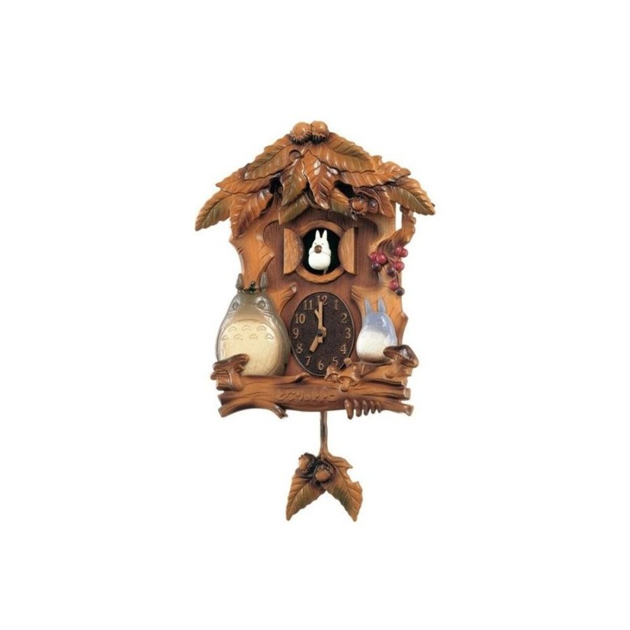 Decoration | Maison Ghibli Cuckoo Clock Wooden Leaves - My Neighbor Totoro