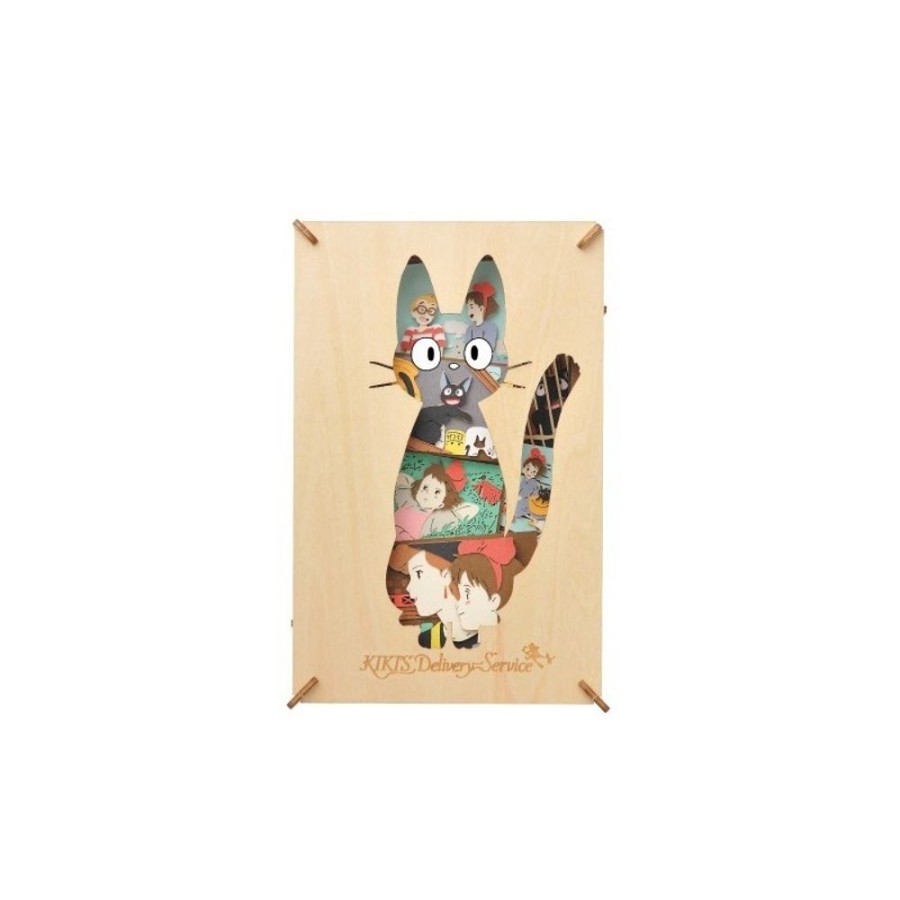 Arts And Crafts | Maison Ghibli Paper Theater Wood Style Silhouette Jiji - Kiki'S Delivery Service