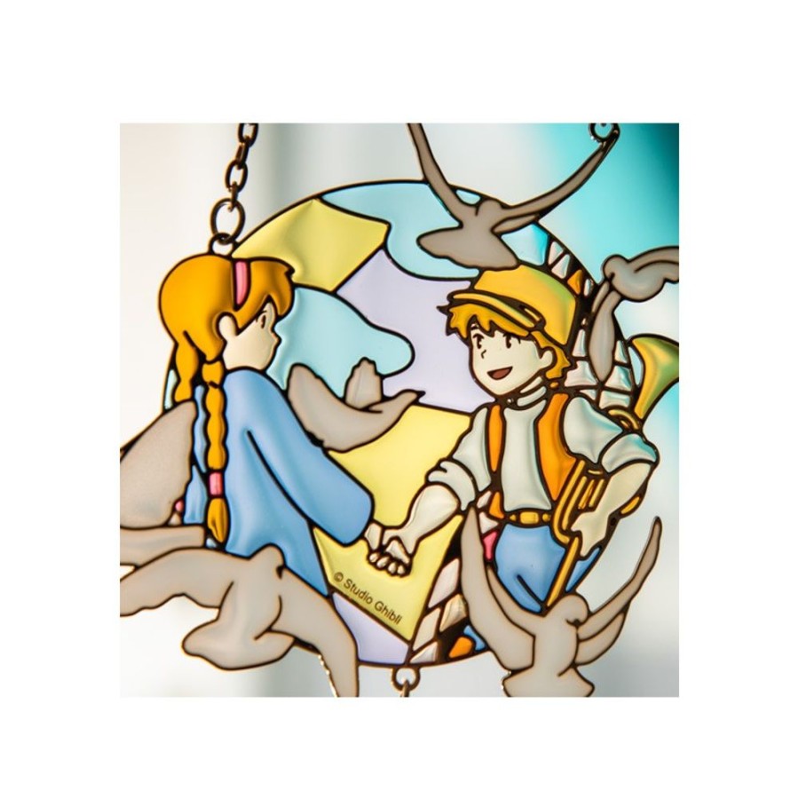 Decoration | Maison Ghibli Sun Catcher Stained Glass Sheeta & Pazu - Castle In The Sky