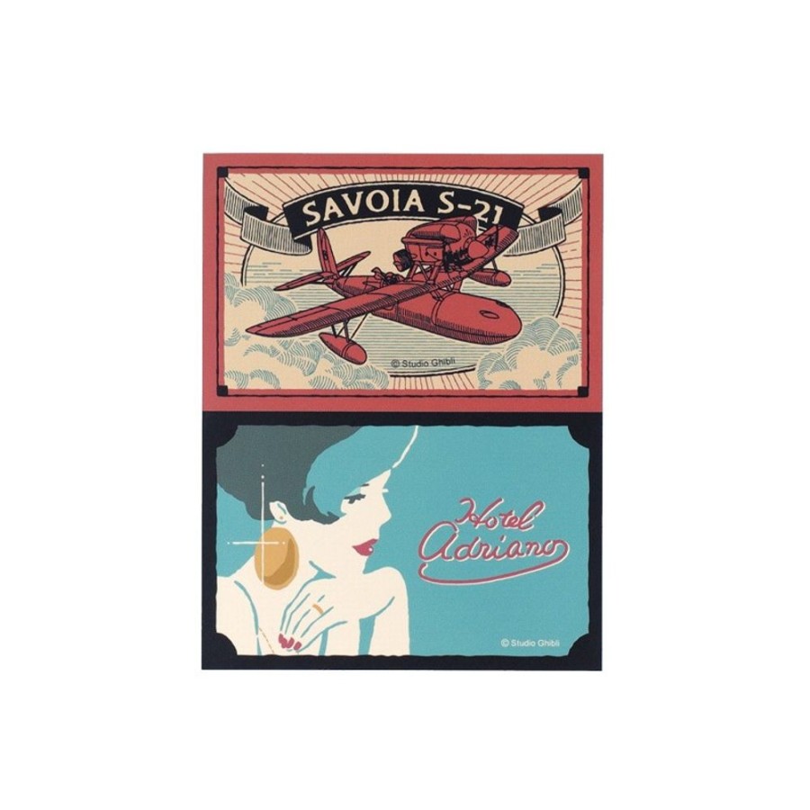 Small Equipment | Maison Ghibli Retro Stickers Savoia & Gina - Porco Rosso