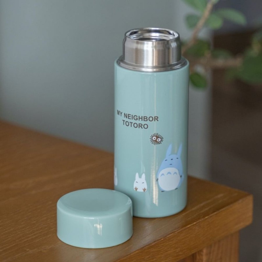 Kitchenware | Maison Ghibli Green Thermos Bottle 250Ml Grimaces - My Neighbor Totoro