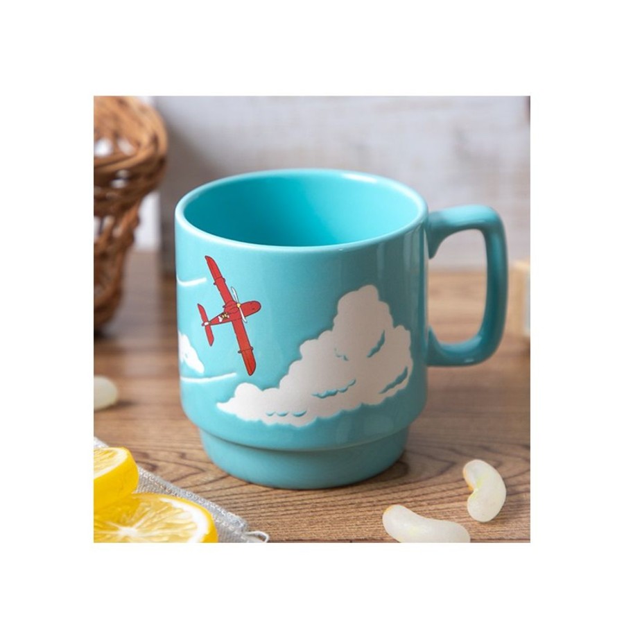 Kitchenware | Maison Ghibli Coloful Embossed Mug Savoia - Porco Rosso