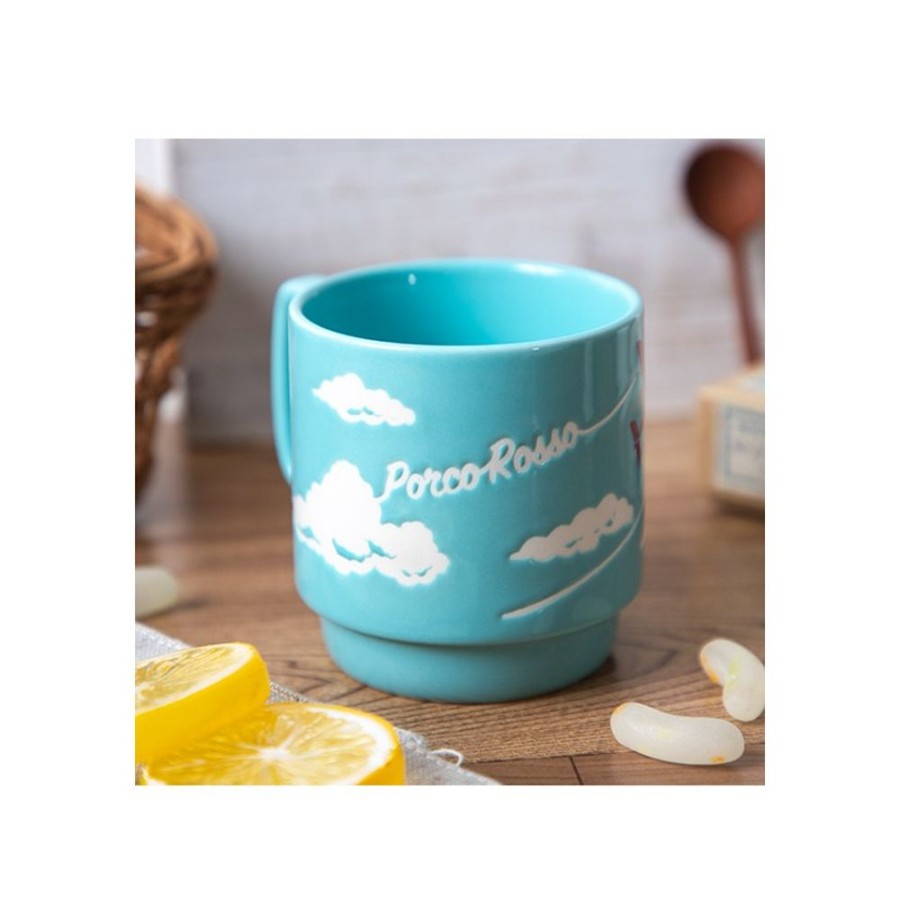 Kitchenware | Maison Ghibli Coloful Embossed Mug Savoia - Porco Rosso