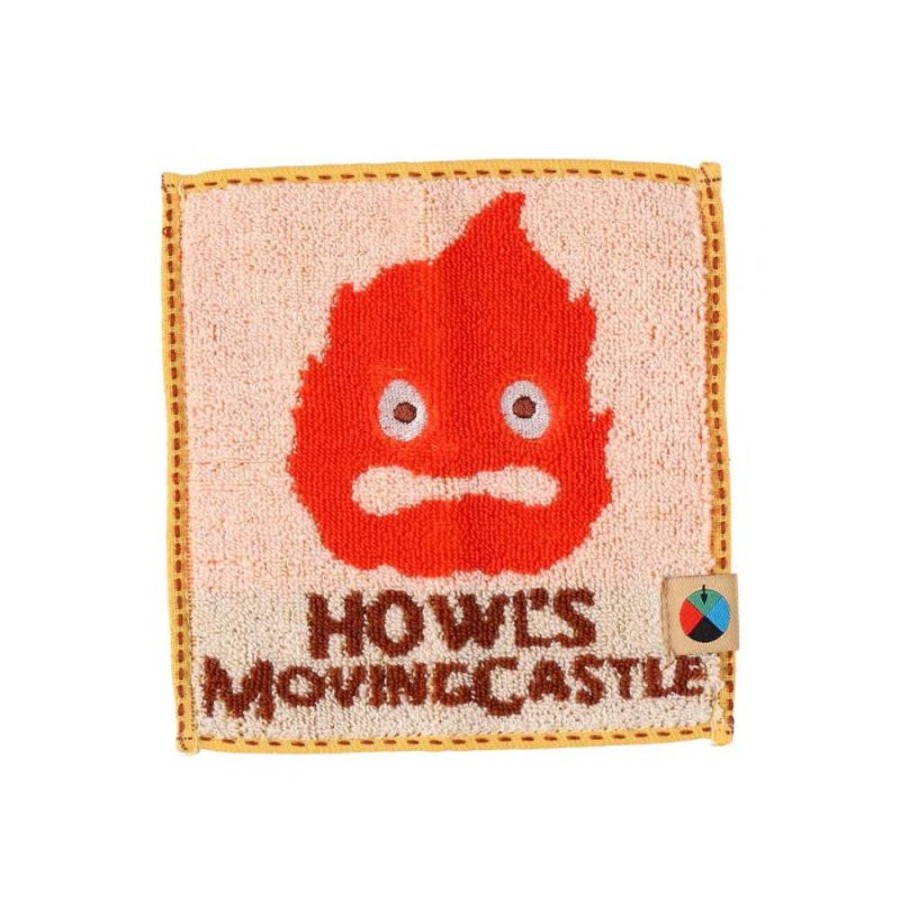 Household Linen | Maison Ghibli Mame Mini Towel Calcifer 15X15 Cm - Howl'S Moving Castle