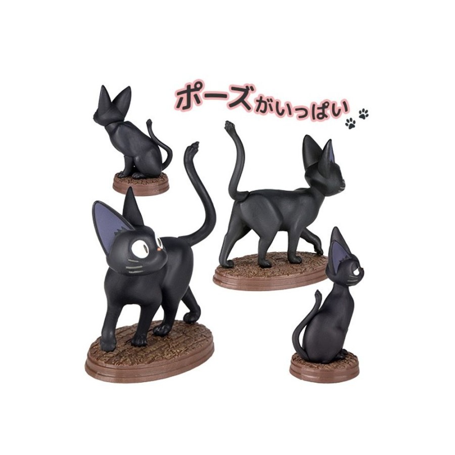 Figurines | Maison Ghibli Collection Jiji Assorted 6 Figurines - Kiki'S Delivery Service