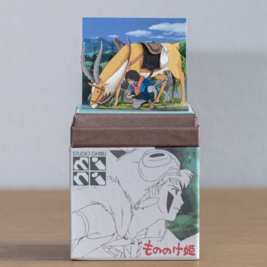 Arts And Crafts | Maison Ghibli Paper Craft Ashitaka Et Yakul - Princess Mononoke