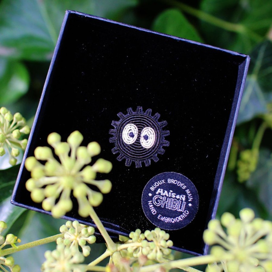 Pins | Maison Ghibli Embroidered Jewel Brooch Soot Sprite - My Neighbor Totoro