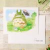 Postcards And Letter Papers | Maison Ghibli Watercolour Greeting Cards 24 X 15,8 Cm Mei & Totoro - My Neighbor To