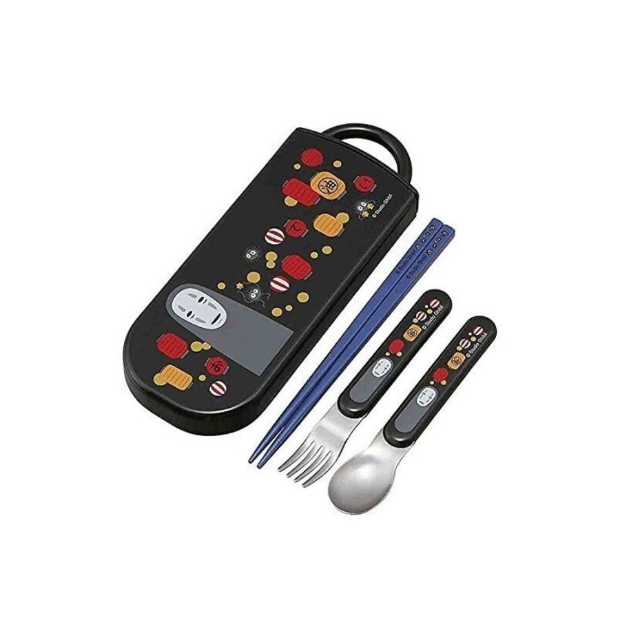 Kitchenware | Maison Ghibli Chopsticks Spoon Fork Set No Face & Lantern - Spirited Away