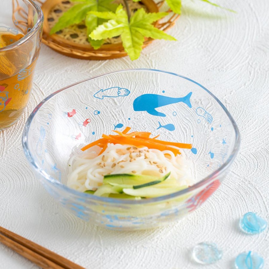 Kitchenware | Maison Ghibli Transparent Bowl 13Cm Ponyo Under The Sea - Ponyo On The Cliff